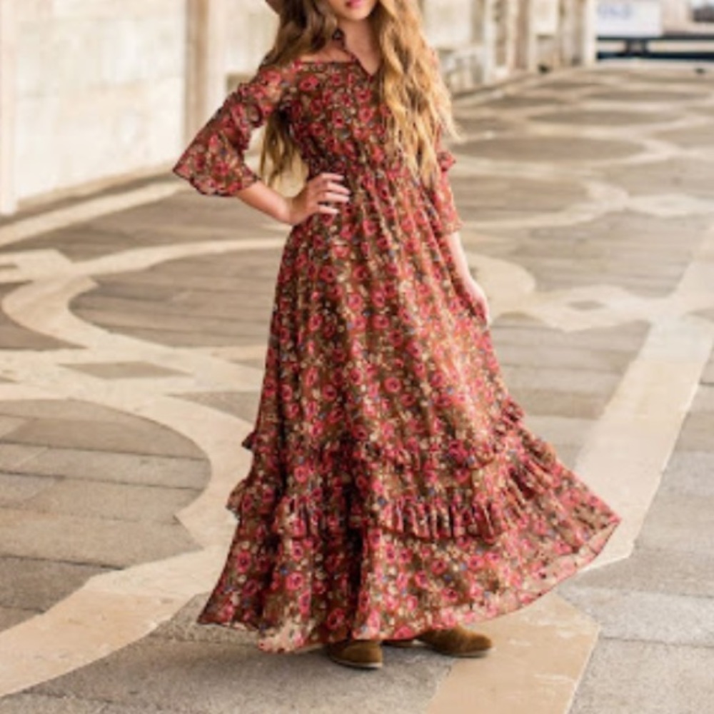 Joyfolie floral maxi dress size 12